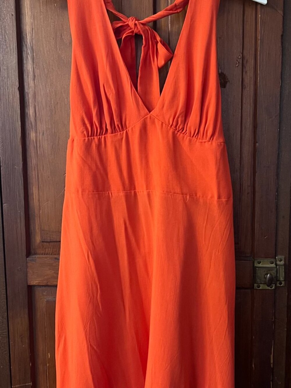 Wild Fable Orange Halter Sundress for Cocktail Day Party Sundress - Picture 5 of 11